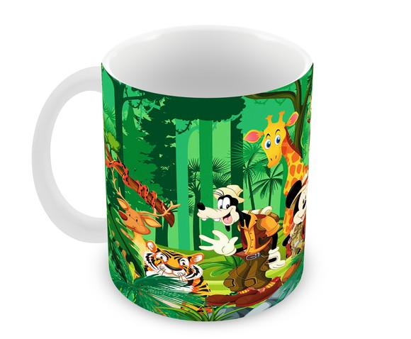 Caneca Polímero Mickey na Selva Personalizada