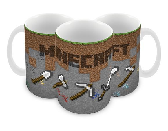 Caneca Polímero Minecraft Personalizada