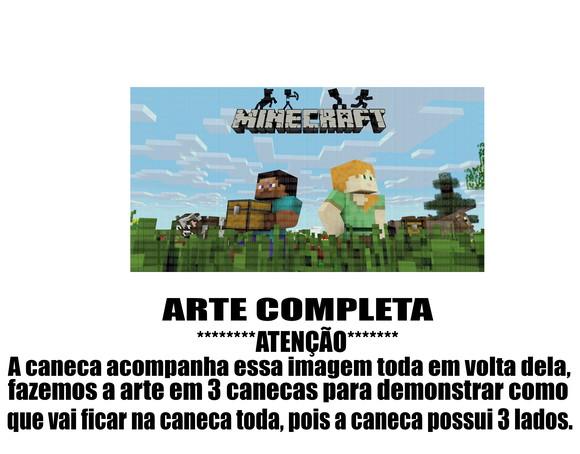 Caneca Polímero Minecraft Personalizada
