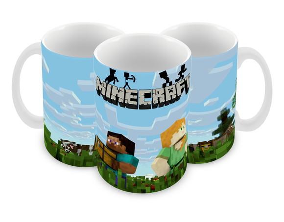 Caneca Polímero Minecraft Personalizada