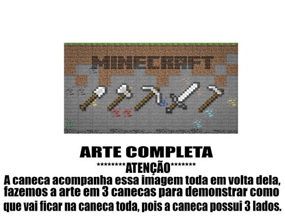Caneca Polímero Minecraft Personalizada