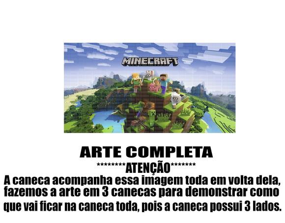 Caneca Polímero Minecraft Personalizada