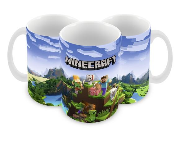 Caneca Polímero Minecraft Personalizada