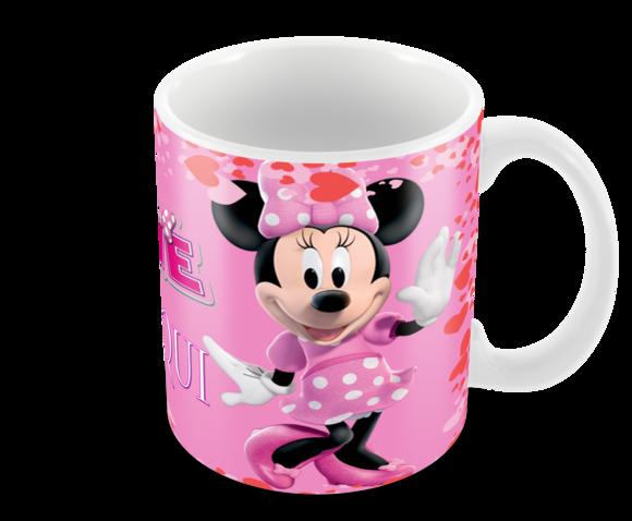 Caneca Polímero Minnie com Nome Personalizada