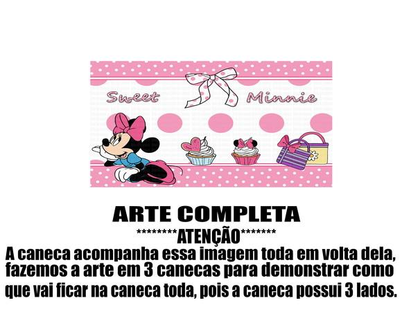 Caneca Polímero Minnie Personalizada