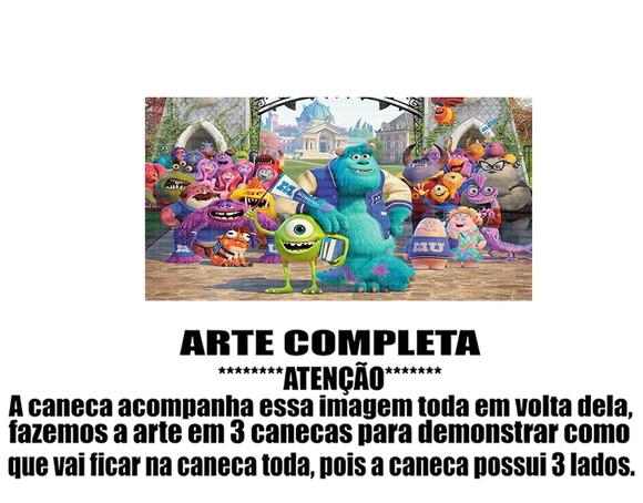 Caneca Polímero Monstros Sa Personalizada