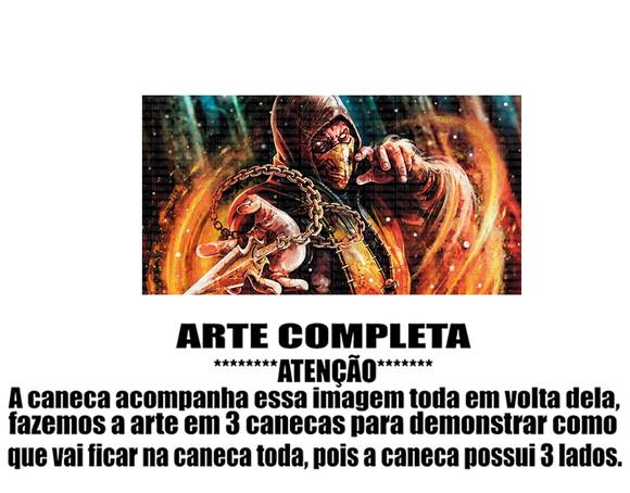 Caneca Polímero Mortal Kombat Personalizada