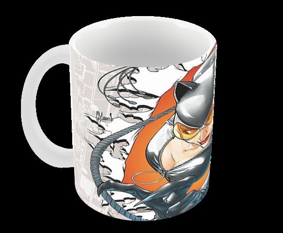 Caneca Polímero Mulher Gato Personalizada