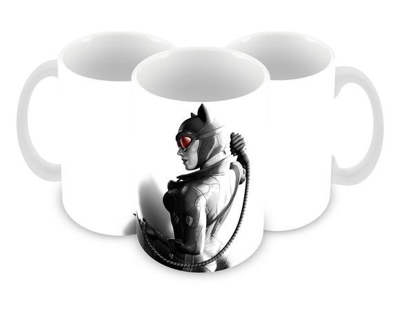 Caneca Polímero Mulher Gato Personalizada