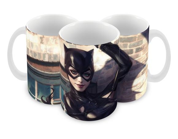 Caneca Polímero Mulher Gato Personalizada