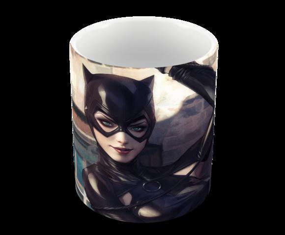 Caneca Polímero Mulher Gato Personalizada