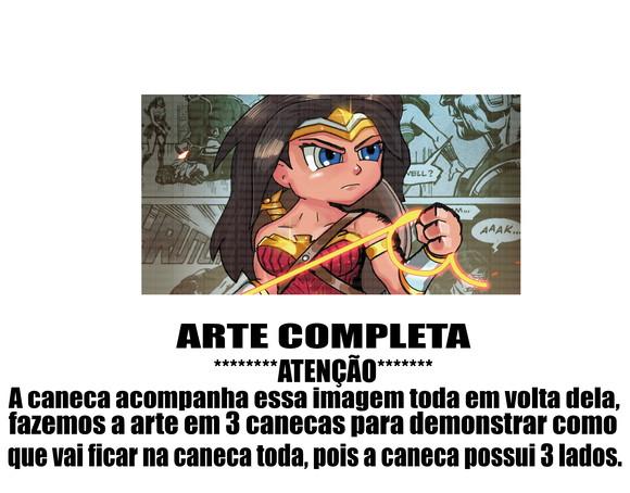 Caneca Polímero Mulher Maravilha Personalizada