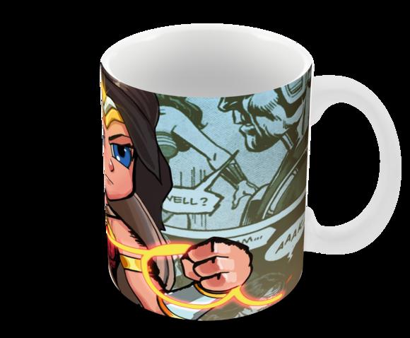 Caneca Polímero Mulher Maravilha Personalizada