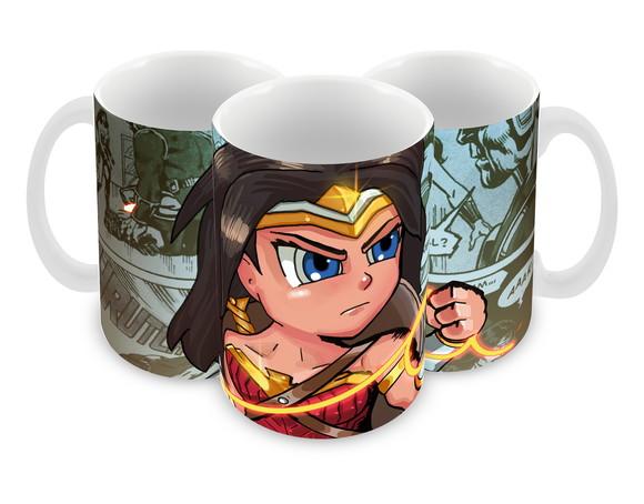 Caneca Polímero Mulher Maravilha Personalizada