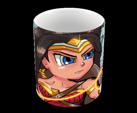 Caneca Polímero Mulher Maravilha Personalizada