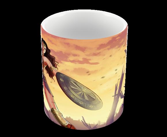 Caneca Polímero Mulher Maravilha Personalizada