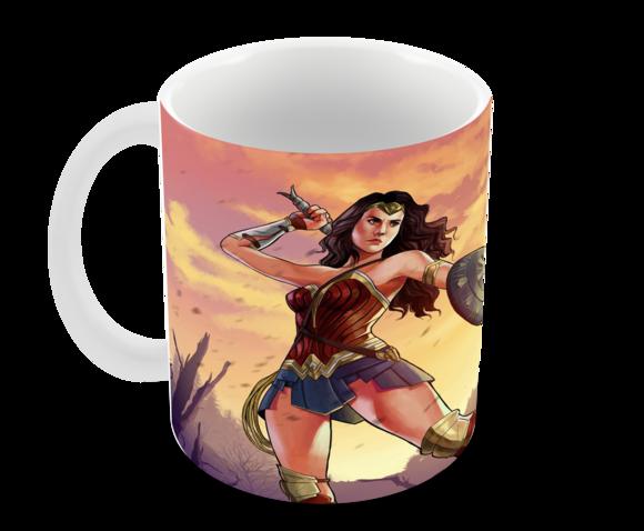 Caneca Polímero Mulher Maravilha Personalizada