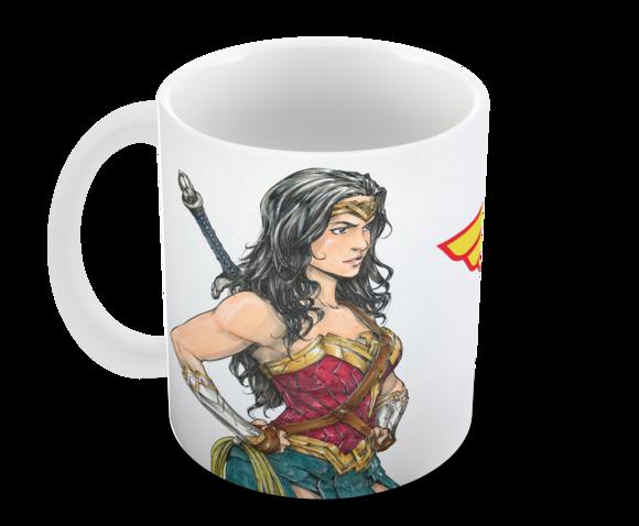 Caneca Polímero Mulher Maravilha Personalizada