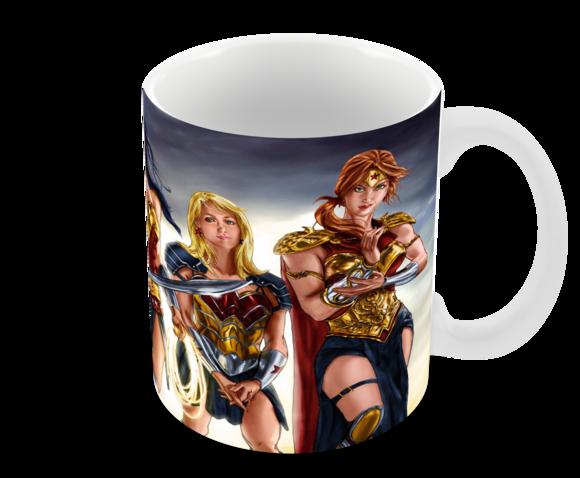 Caneca Polímero Mulher Maravilha Personalizada