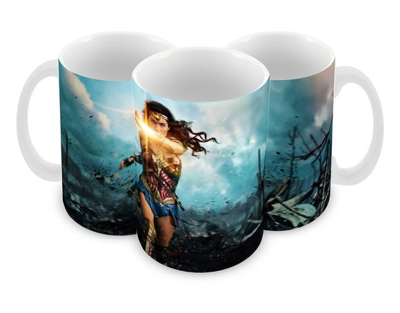 Caneca Polímero Mulher Maravilha Personalizada