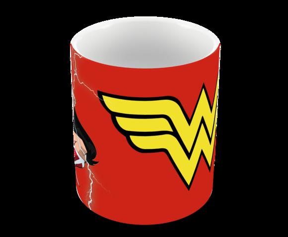 Caneca Polímero Mulher Maravilha Personalizada