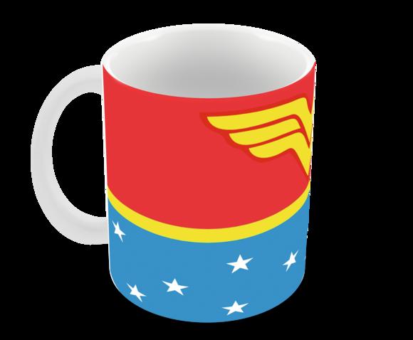 Caneca Polímero Mulher Maravilha Personalizada