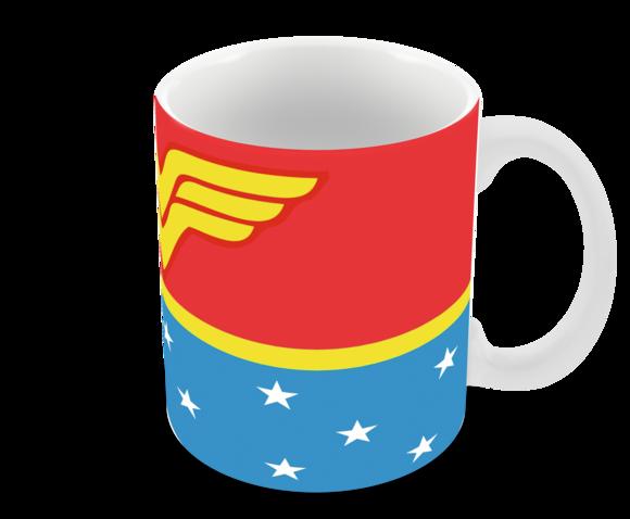 Caneca Polímero Mulher Maravilha Personalizada