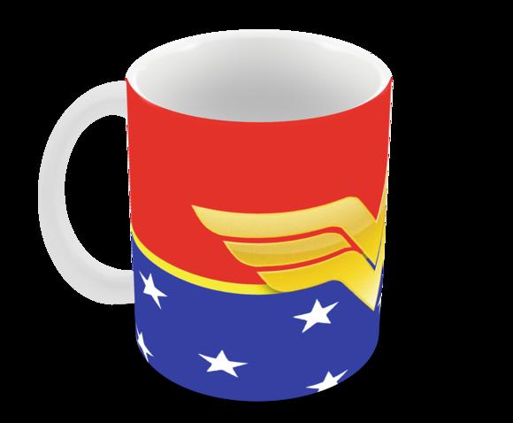 Caneca Polímero Mulher Maravilha Personalizada