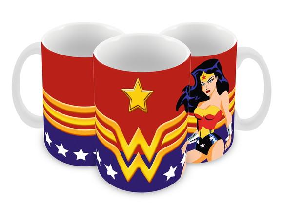 Caneca Polímero Mulher Maravilha Personalizada