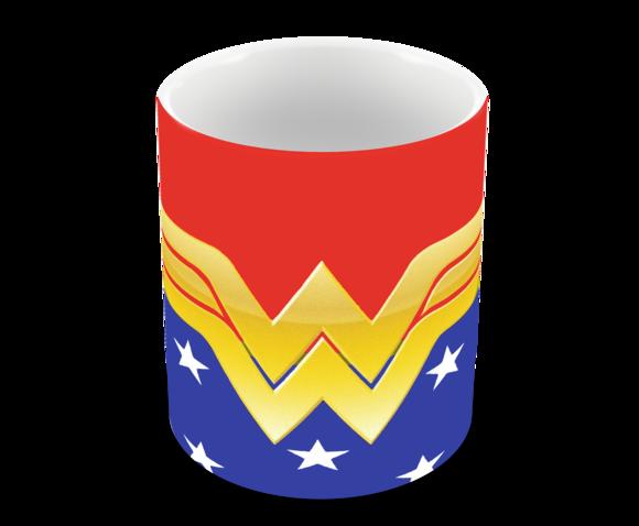 Caneca Polímero Mulher Maravilha Personalizada