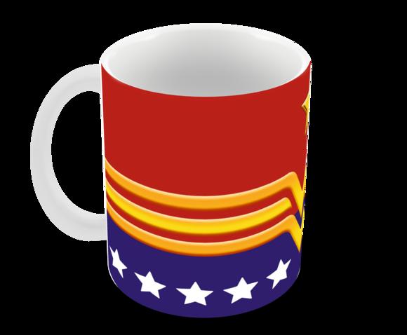 Caneca Polímero Mulher Maravilha Personalizada