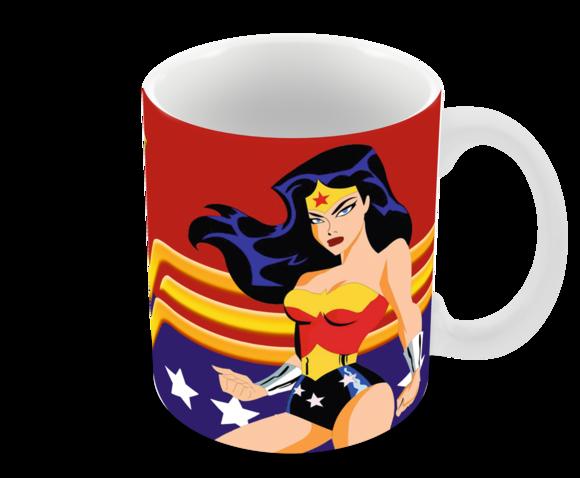 Caneca Polímero Mulher Maravilha Personalizada