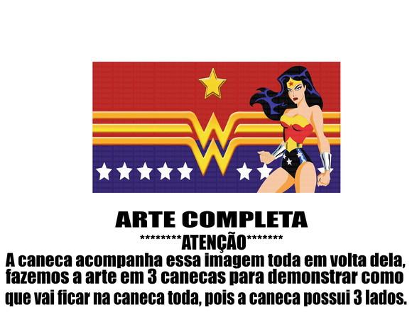 Caneca Polímero Mulher Maravilha Personalizada