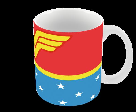 Caneca Polímero Mulher Maravilha Personalizada