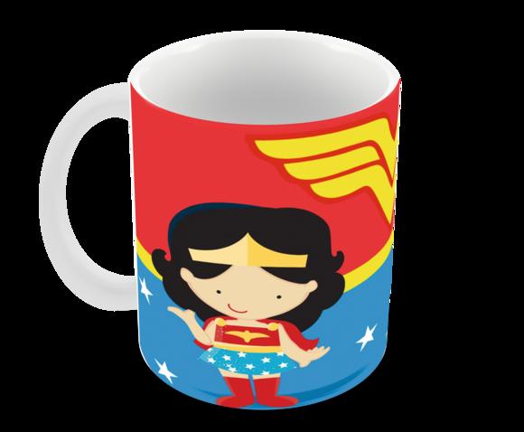 Caneca Polímero Mulher Maravilha Personalizada