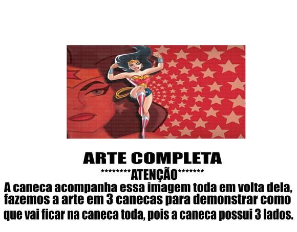 Caneca Polímero Mulher Maravilha Personalizada