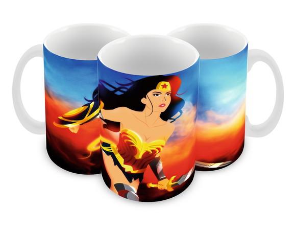 Caneca Polímero Mulher Maravilha Personalizada