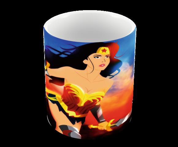 Caneca Polímero Mulher Maravilha Personalizada
