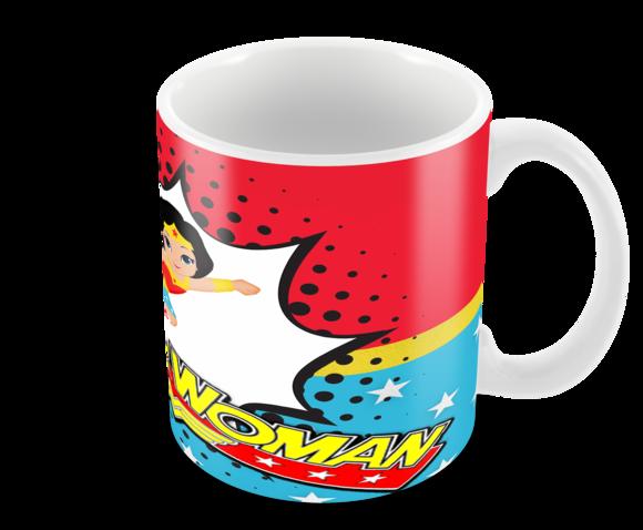 Caneca Polímero Mulher Maravilha Personalizada