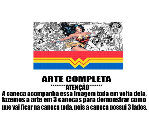 Caneca Polímero Mulher Maravilha Personalizada