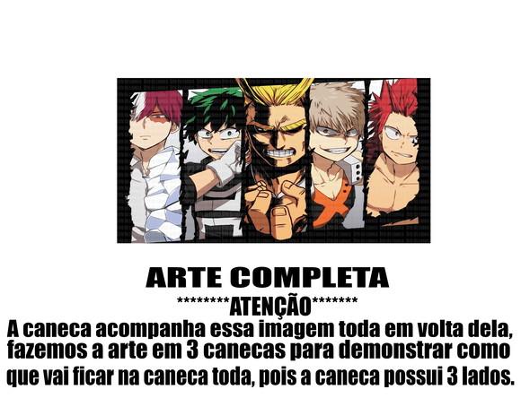 Caneca Polímero My Hero Academia Personalizada