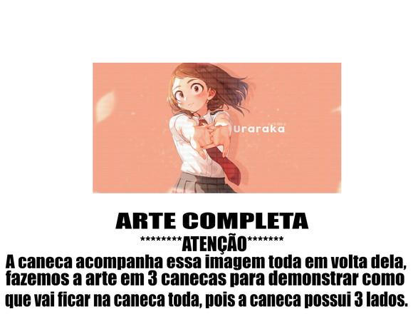 Caneca Polímero My Hero Academia Uraraka Personalizada