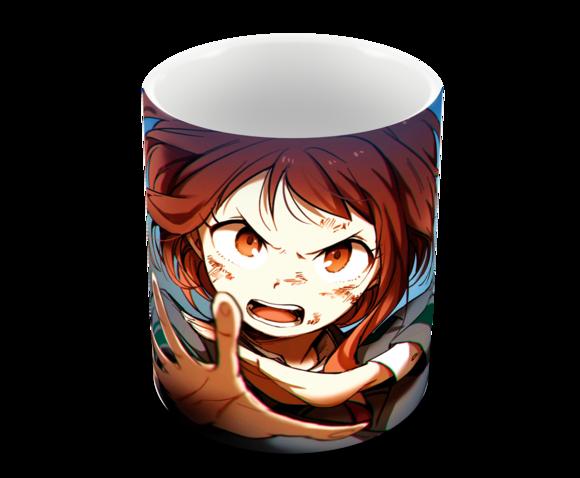 Caneca Polímero My Hero Academia Uraraka Personalizada