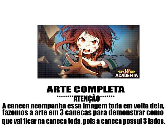 Caneca Polímero My Hero Academia Uraraka Personalizada