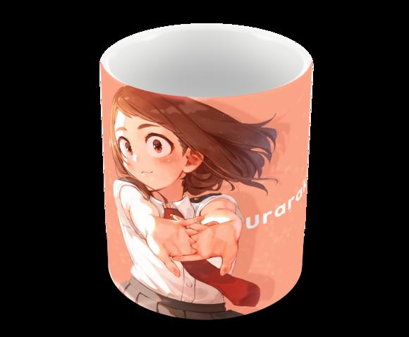 Caneca Polímero My Hero Academia Uraraka Personalizada