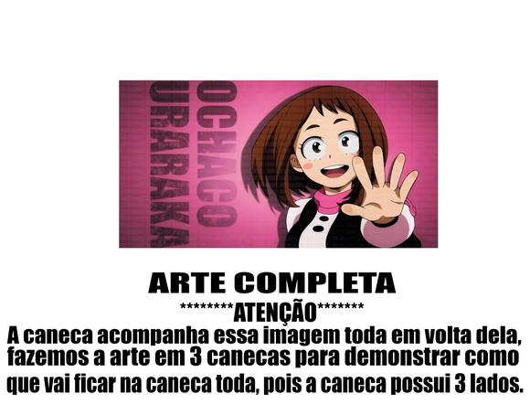 Caneca Polímero My Hero Academia Uraraka Personalizada