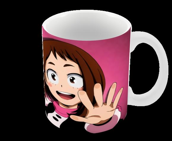 Caneca Polímero My Hero Academia Uraraka Personalizada