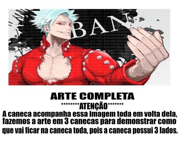 Caneca Polímero Nanatsu no Taizai Ban Personalizada