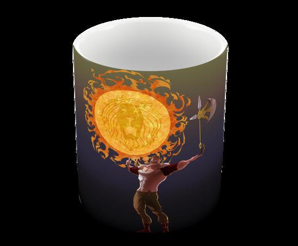 Caneca Polímero Nanatsu no Taizai Escanor Personalizada