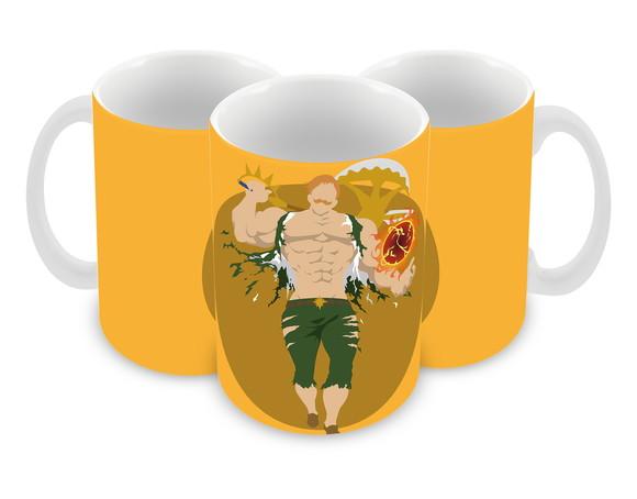 Caneca Polímero Nanatsu no Taizai Escanor Personalizada